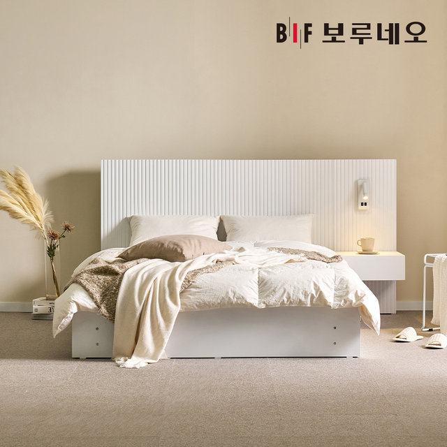 이브 템바보드 호텔침대 서랍형 협탁세트 프레임 Q