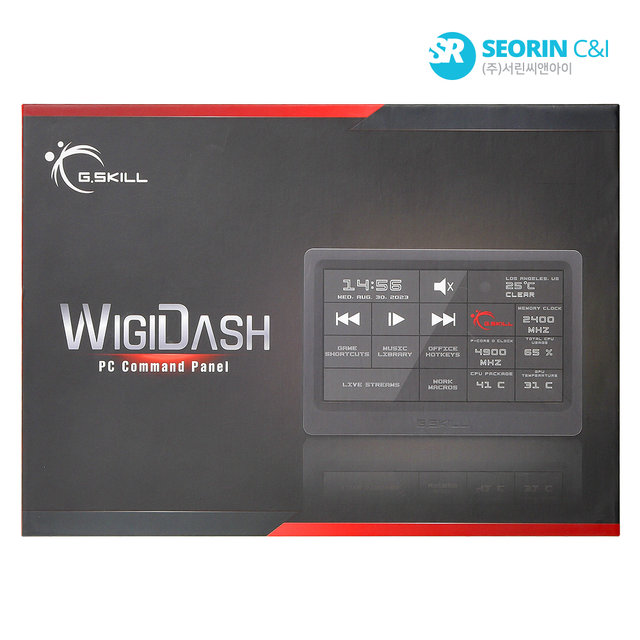 [서린공식] G.SKILL WigiDash PC커맨드 터치 패널