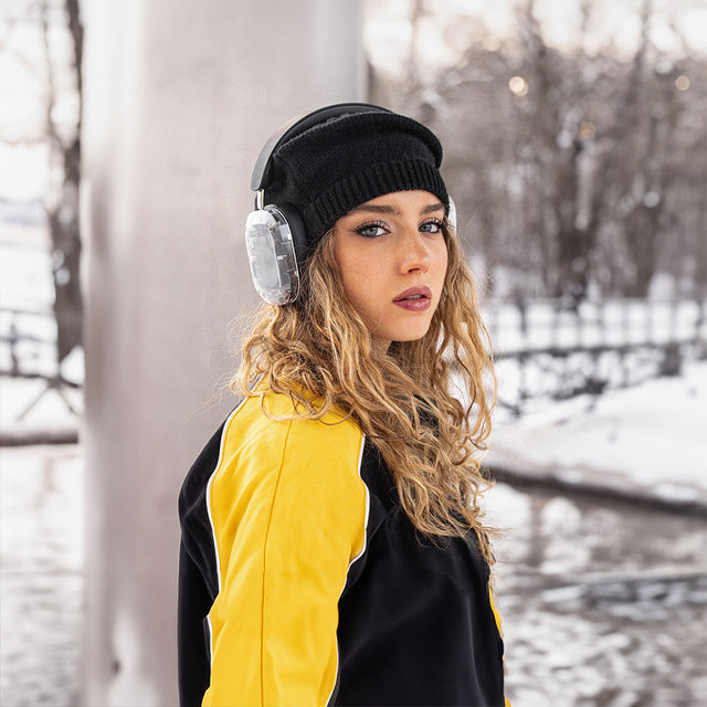 몬도 오버이어 투명 프리미엄 헤드폰 듀얼 드라이버