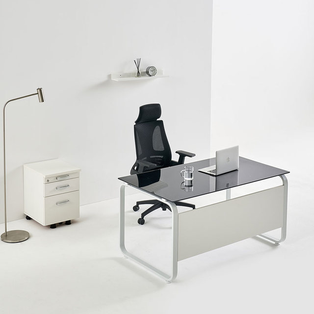 데임 A형 강화유리 사무용책상 1800x800