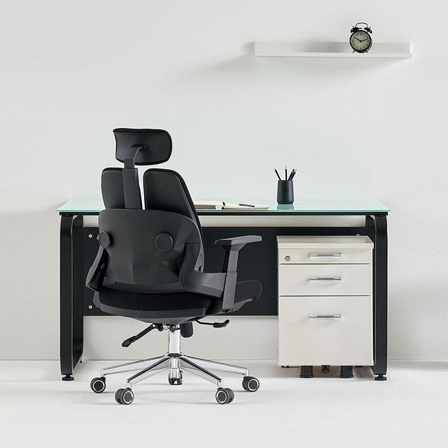 데임 A형 강화유리 사무용책상 1800x800