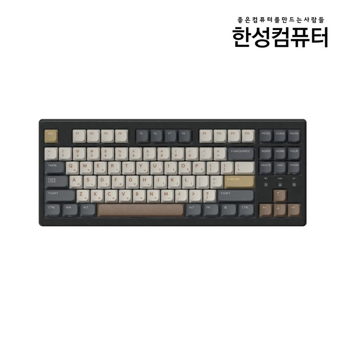 한성컴퓨터 TFG Cloud CL 3모드 듀얼 가스켓 기계식키보드 모카코코아 핑크솔트 토독 40g 저소음