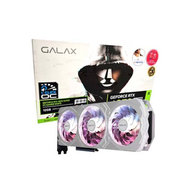 갤럭시 GALAX 지포스 RTX 4070 SUPER EX GAMER WHITE OC D6X 12GB