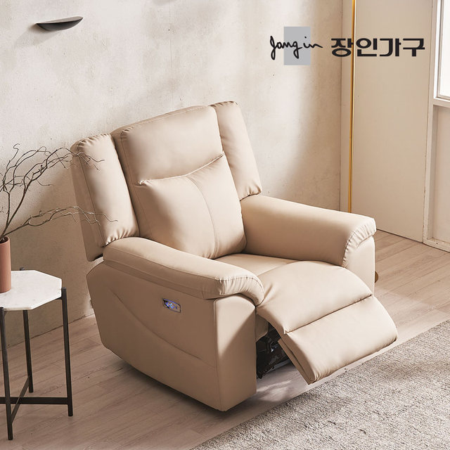 [결제시5%추가][비밀특가] 코모아 가죽 1인용 전동 리클라이너 소파 무중력 의자