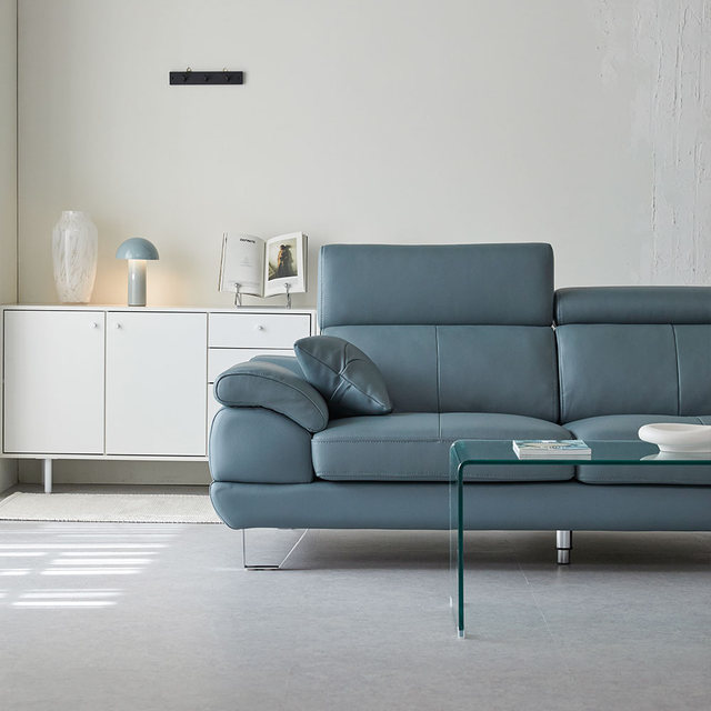 [비밀특가] 베스테 천연면피 가죽 3인 소파