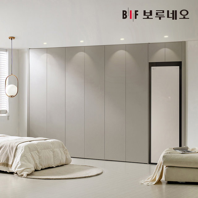 E0 스타일러 무몰딩 붙박이장 360cm 12자