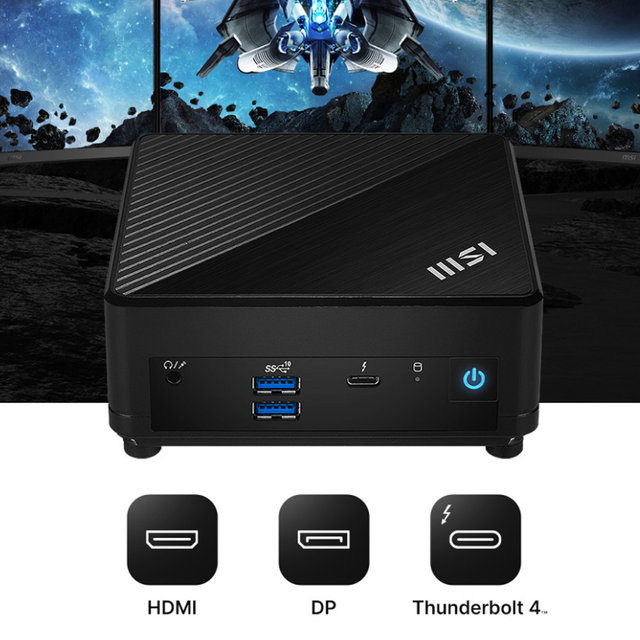 MSI 미니PC Cubi N100 ADL (RAM 8GB + NVMe 256GB + Win11 home) 베어본 컴퓨터 본체 사무용 주식용 피씨