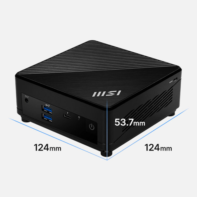 MSI 미니PC Cubi N100 ADL (RAM 8GB + NVMe 256GB + Win11 home) 베어본 컴퓨터 본체 사무용 주식용 피씨