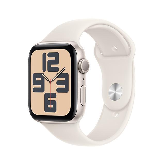 [여름방학 행사] 애플워치SE 44mm, GPS (스타라이트 알루미늄, 스타라이트 스포츠밴드, M/L)-[MXEV3KH/A]