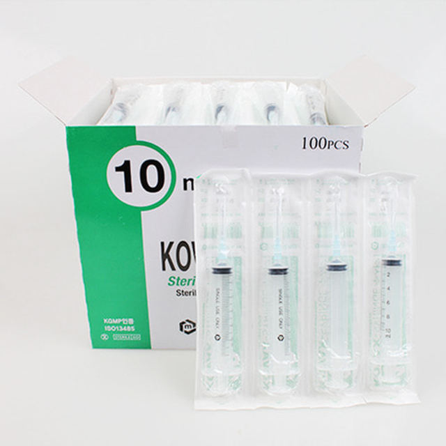 한국백신 일회용 멸균 주사기 10cc (21g x 32mm) 100개