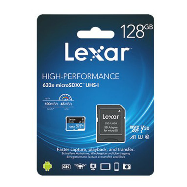 Lexar High-Performance 633x microSDXC 128GB LSDMI128BBAP633A