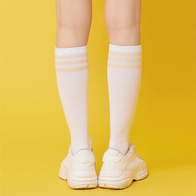 코랄리안 CSC-W8237 여성 스포츠 양말 니삭스