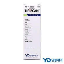 영동제약 소변검사스틱 종합 10종검사 100매입 URiNSTICK 체외진단검사 의료기기