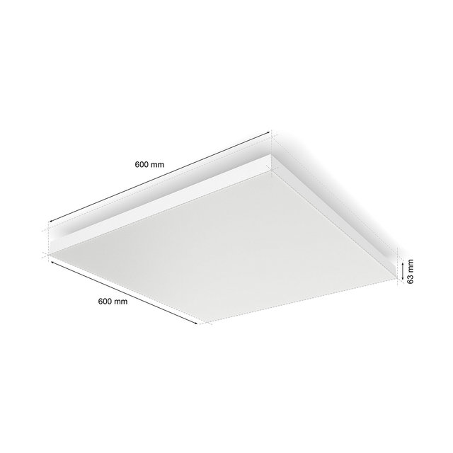 필립스 휴 화이트&컬러 앰비언스 다츄라 스퀘어 LED 사각 방등 거실등