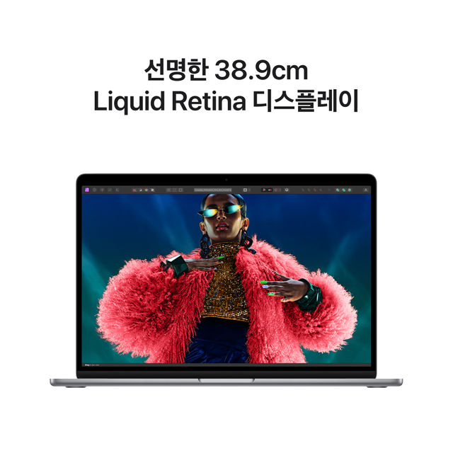 맥북에어 15 M3, 8코어 CPU, 10코어 GPU, 24GB RAM, 512GB SSD - 스페이스 그레이 [MC9H4KH/A]