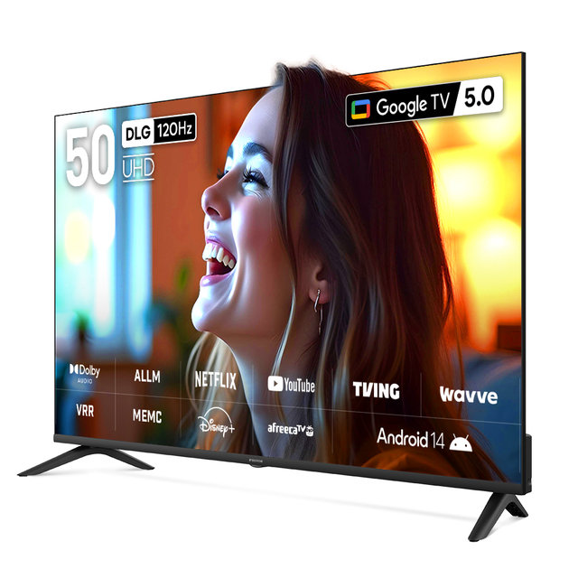 [25년형] CP50G5 127cm 구글5.0 스마트 4K UHD TV 120Hz 프리핫키 지원 (기사방문/벽걸이설치)