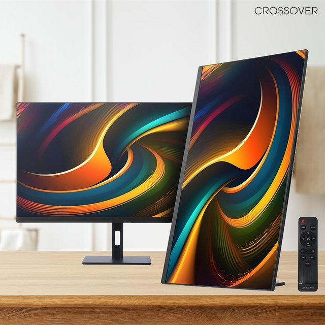 크로스오버 32QD100SM 81cm WQHD 90Hz 피봇 게이밍 컴퓨터 세로 모니터