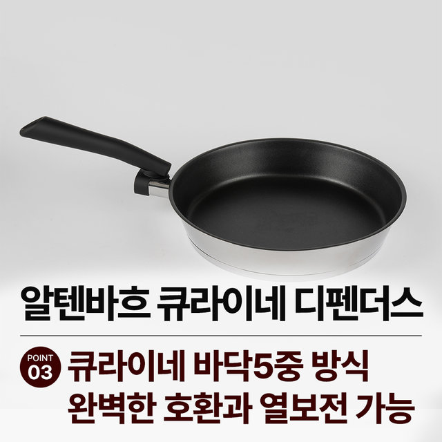 [비밀특가] 디펜더스 프라이팬 인덕션 스테인레스 후라이팬 24팬28팬 세트