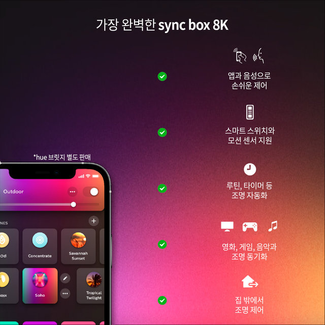 필립스 휴 싱크박스 V2 HDMI 2.1 8K