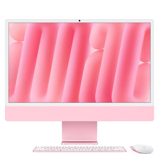아이맥 24 M4, 10코어 CPU, 10코어 GPU, 24GB RAM, 512GB SSD - 핑크 [MD2U4KH/A]
