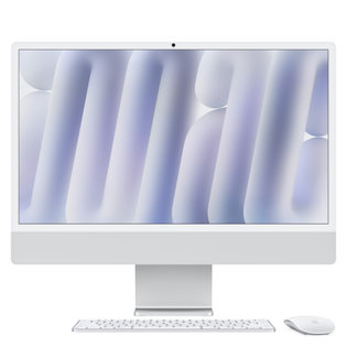 아이맥 24 M4, 10코어 CPU, 10코어 GPU, 16GB RAM, 512GB SSD - 실버 [MWUV3KH/A]