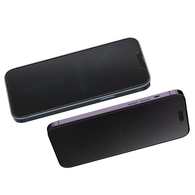 아이폰14 프로 맥스 지문방지 프라이버시 강화유리 tR이지핏