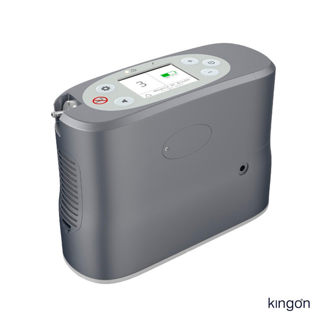KingON P2-E 차량 선박 기내 사용가능 휴대용 의료용산소발생기 산소호흡기