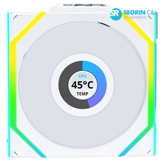 [서린공식] LIAN LI UNl FAN SL Wireless LCD 120 화이트 1팩