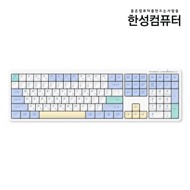 GK698 OfficeMaster 3모드 저소음 펜타그래프 키보드 Graphite Black(그라파이트 블랙)