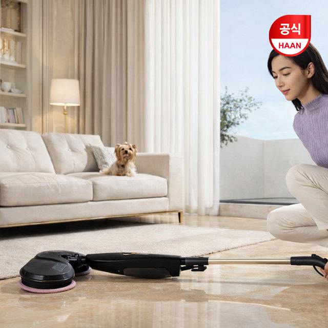 [한경희] 스위블 스팀 물걸레 청소기 마이스터 AM-7500BG /물분사기능/스팀트윈헤드/물걸래/틈새청소/스팀청소기/실내청소