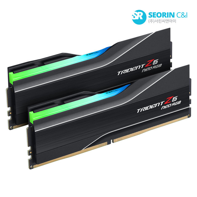 [서린공식] 지스킬 DDR5-6000 CL36 TRIDENT Z5 NEO RGB J 패키지 (64GB(32Gx2))