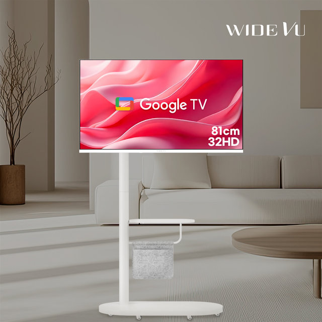 와이드무빙뷰 신제품타원형 삼탠셋트 32인치 스마트 이동식 HD TV 공간활용중소바이미 삼텐바이미셀프설치