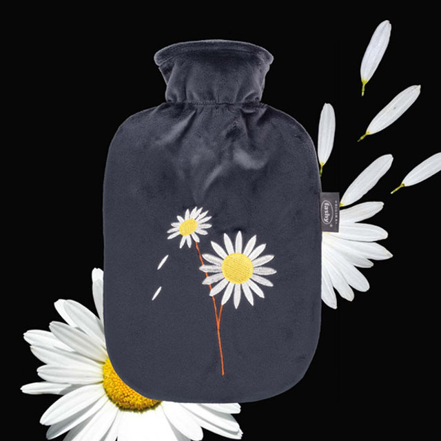 [파쉬] 자수 플러시커버 보온 물주머니 2.0L 핫팩 찜질팩 6743