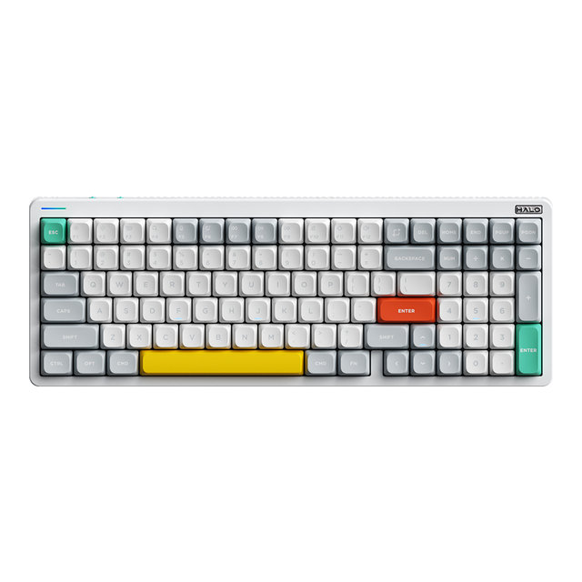 NUPHY Halo96 V2 기계식 키보드 민트축 블루투스 유선 무선