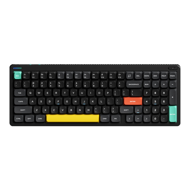 NUPHY Halo96 V2 기계식 키보드 레몬축 블루투스 유선 무선