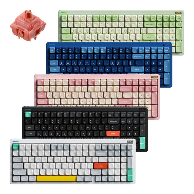 NUPHY Halo96 V2 기계식 키보드 라즈베리축 블루투스 유선 무선