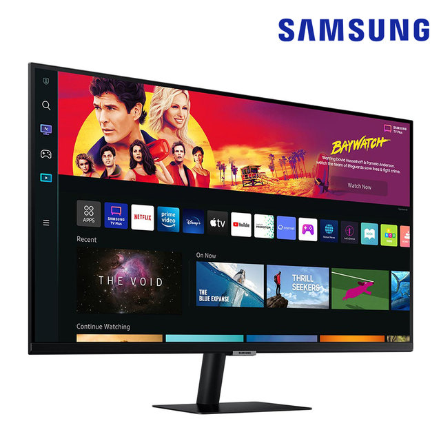 삼성전자 SMART M7 S32BM702 블랙 80Cm VA 평면 4K UHD USB PD 지원 스마트 모니터