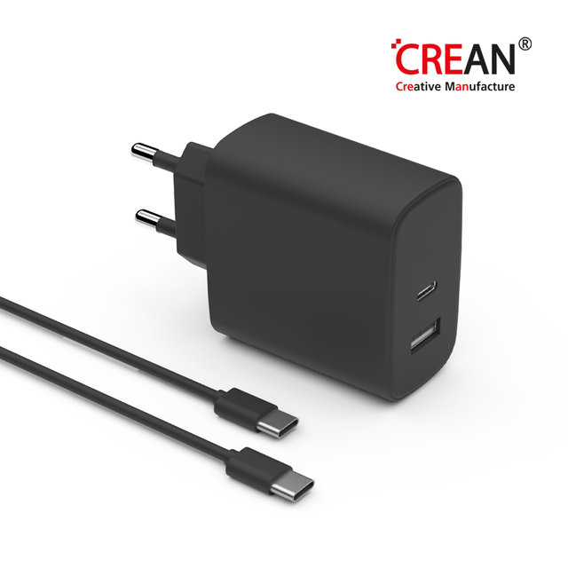 크레앙 45W PD/PPS 2포트 초고속 충전기(CREPD45W2P)