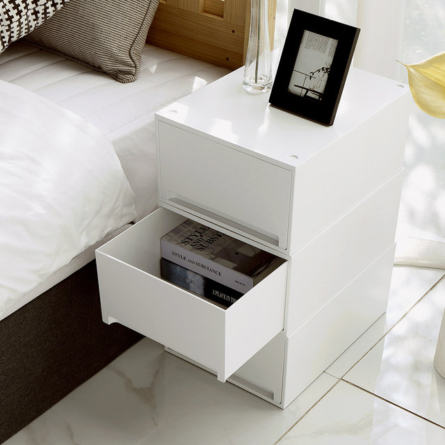 [위즈홈] 밀크비 틈새 수납 서랍장 /와이드