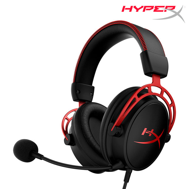 하이퍼엑스 클라우드 알파 유선 게이밍 헤드셋 (레드)