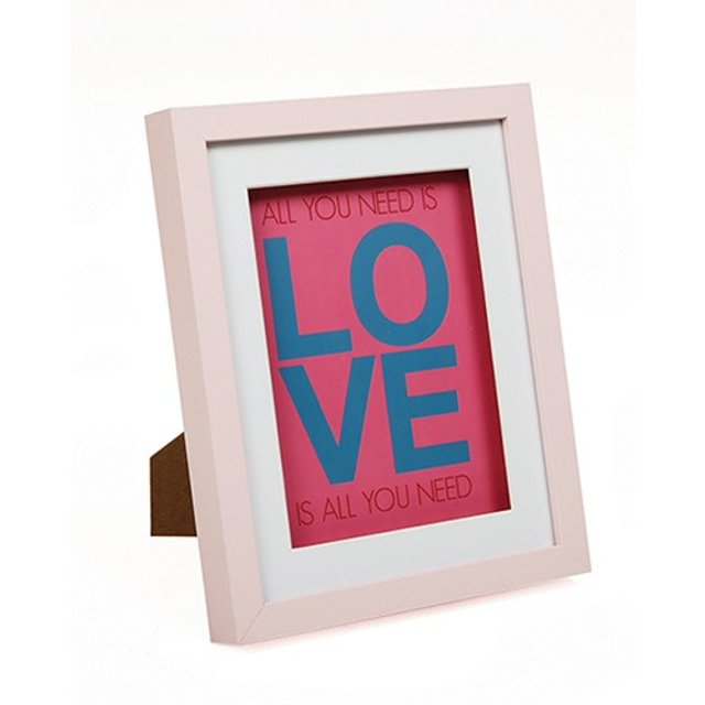컬러팝 프레임 액자 핑크 6x8 외경225x275x30mm Sofine