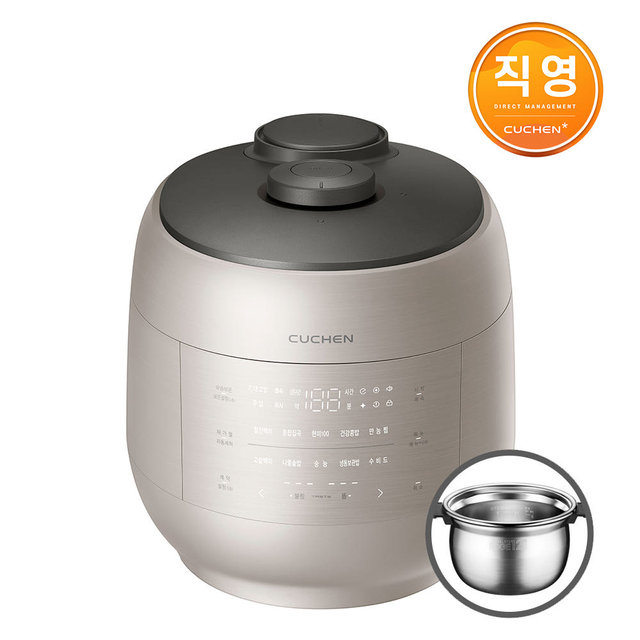 [고효율가전] 쿠첸 그레인 6인용 올스테인리스 IH전기압력밥솥 샌드베이지 CRT-UPDS0670SB