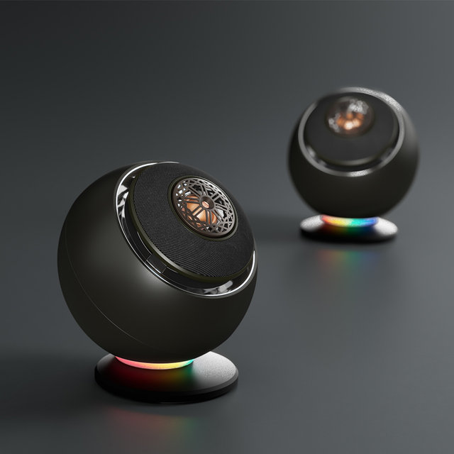 [크리에이티브] PEBBLE NOVA 코엑셜 드라이버 RGB 2채널 프리미엄 스피커 (블랙/화이트)