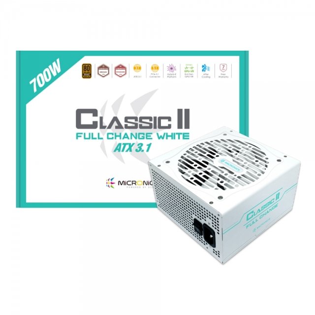마이크로닉스 Classic II 풀체인지 700W 80PLUS브론즈 ATX3.1 화이트