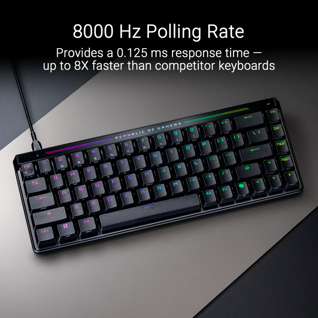 [에이수스] ROG FALCHION ACE HFX 8000Hz, 래피드 트리거 키보드