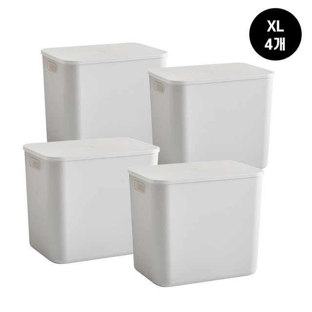 [위즈홈] 그라미 수납함 팬트리 서랍 수납 정리함 리빙박스 XL 4개
