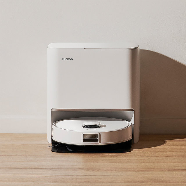 쿠쿠 파워클론 로봇청소기 All Clean 올인원 스테이션 CRVC-BNLAC0520W