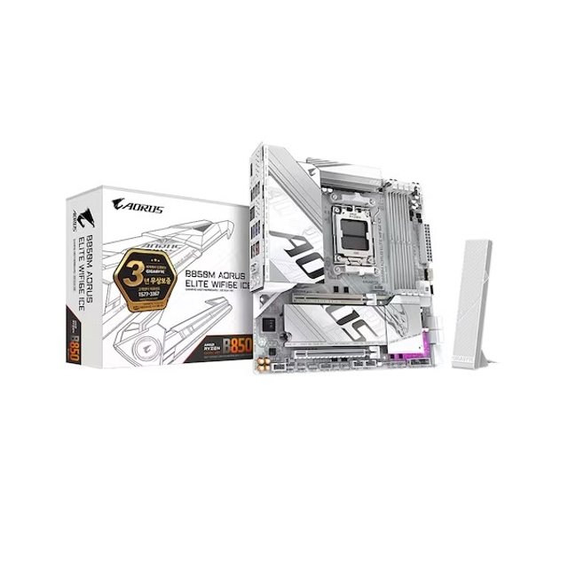 GIGABYTE B850M AORUS ELITE WIFI6E ICE 제이씨현 -M
