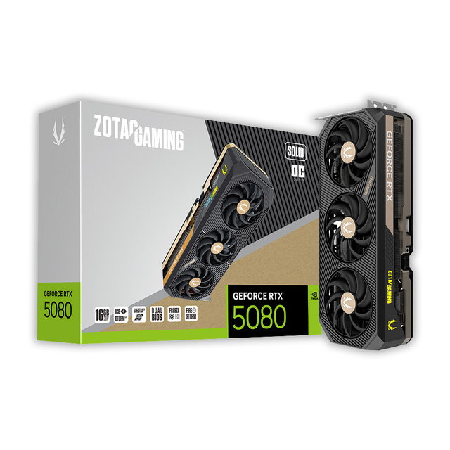 ZOTAC GAMING 지포스 RTX 5080 SOLID OC D7 16GB 그래픽카드