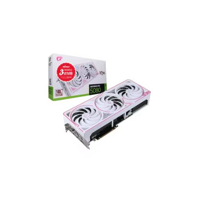 COLORFUL iGame 지포스 RTX 5080 ULTRA OC White D7 16GB 피씨디렉트-그래픽카드